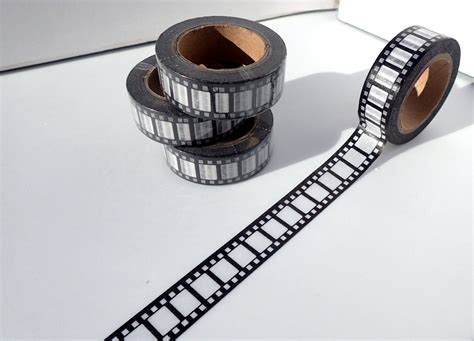 Film Strip Washi Tape Movie Reel Roll Of Film Paper Tape Great For