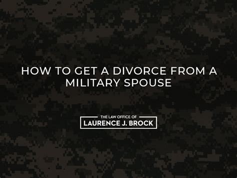 Check spelling or type a new query. How to Get a Divorce from a Military Spouse | The Law ...