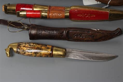 Three Scandinavian Hunting Knives Hartleys Auctioneers And Valuers