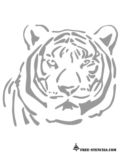 Free Printable Tiger Stencil
