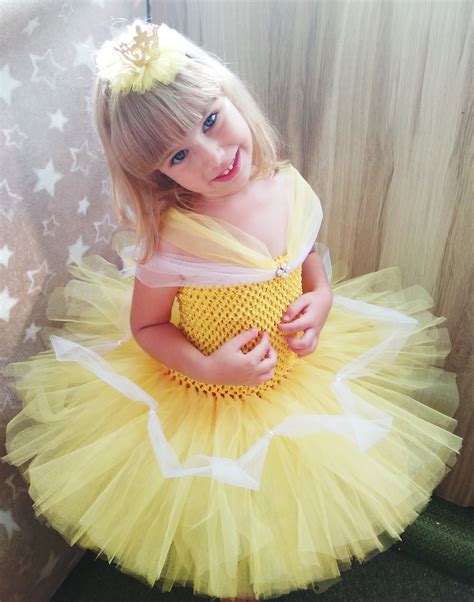 Princess Belle Tutu Dress Inspired Costume Yellow Tutu Dress Etsy