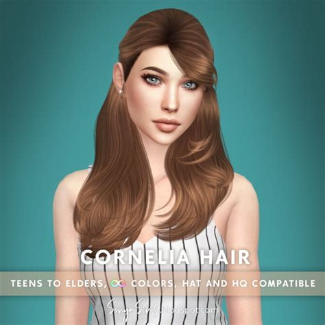 Cornelia Hair P At Sonya Sims Sims 4 Updates