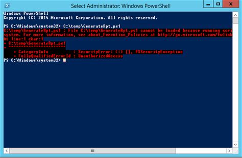 Fix For Powershell Script Cannot Be Loaded Because Running Scripts Is