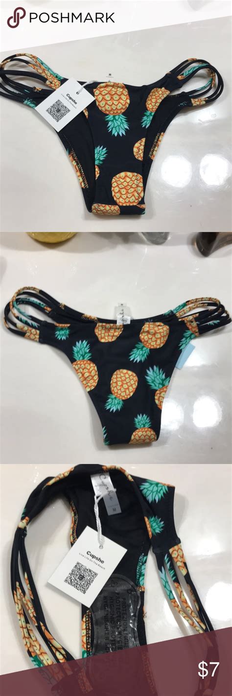 cupshe pineapple bikini bottom 🍍 bikinis pineapple bikini bikini bottoms