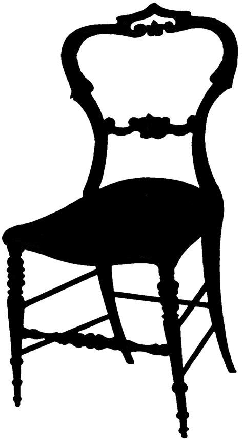 Ink screen printed on white 3.25 mil vinyl with permanent adhesive and a no split liner. Vintage Graphic Silhouette - Frenchy Chair - The Graphics ...