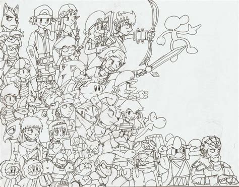 Pit Super Smash Bros Coloring Pages Coloring Pages