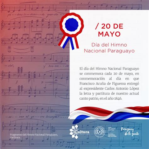 Hoy Se Conmemora El Día Del Himno Nacional Paraguayo Agencia Ip