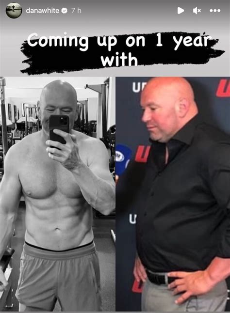 Dana White Shows Off One Year Body Transformation After Losing 36lbs In