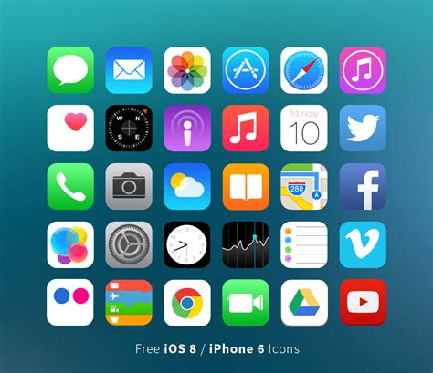 Image Gallery Ios 8 Icons