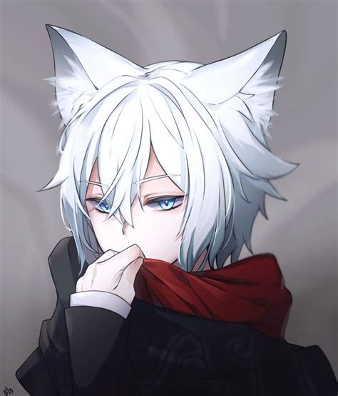 White Wolf Anime Boy Anime Wolf Boy Black And White Wallpapers And
