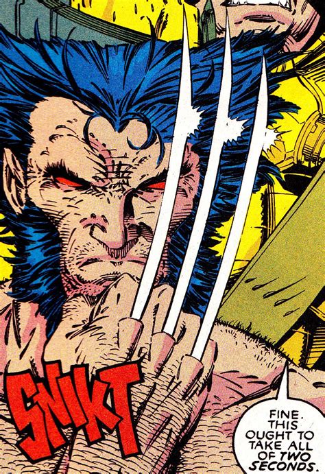 X Men 6 Wolverine March 1992 By Jim Lee Wolverine Comicbook Jim