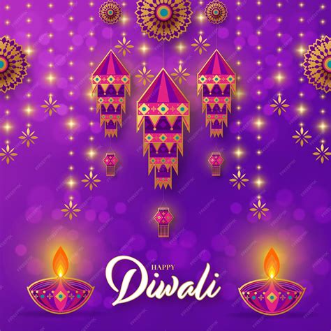 Premium Vector Happy Diwali Deepavali The Indian Festival