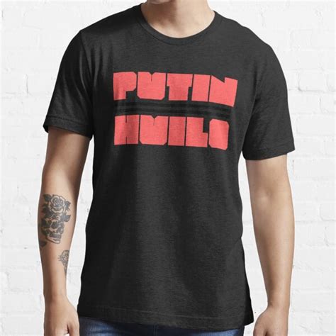 vintage putin huilo bold typography t shirt for sale by capitanoart redbubble putin t