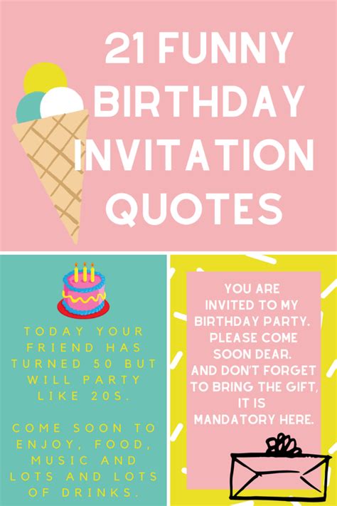 21 Funny Birthday Invitation Quotes Darling Quote Funny Birthday