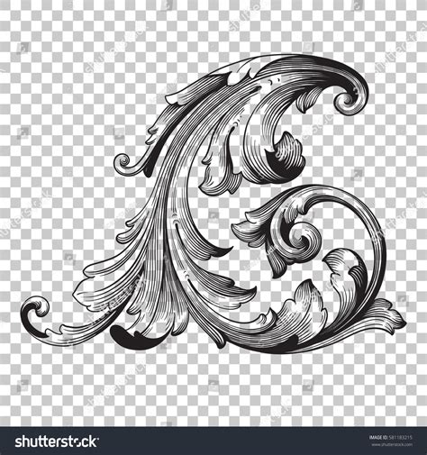 In early music, improvised musical ornaments were one of the ways in which a talented performer could demonstrate their abilities. Corner Isolate Vintage Baroque Ornament Retro Stock Vector 581183215 - Shutterstock