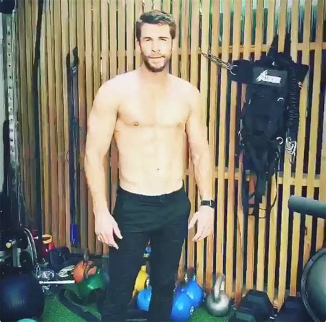 Liam Hemsworth Goes Shirtless Bares Six Pack While Working Out With