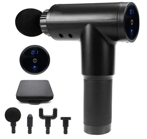 Buy Vivitar Vivaspa Handheld Cordless And Rechargeable Massage Gun With Lcd Display For Athletes