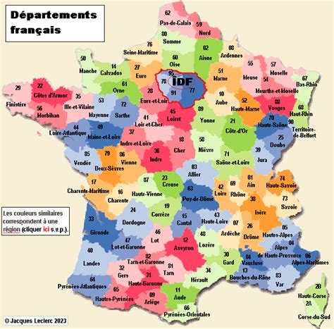 Carte De France Avec Les Regions Et Departement Carte De France