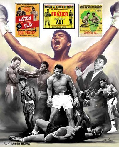 Muhammad Ali The Greatest Boxing Career Commemorative Poster Print