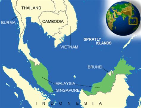 Map Of Malaysia Singapore Brunei Maps Of The World
