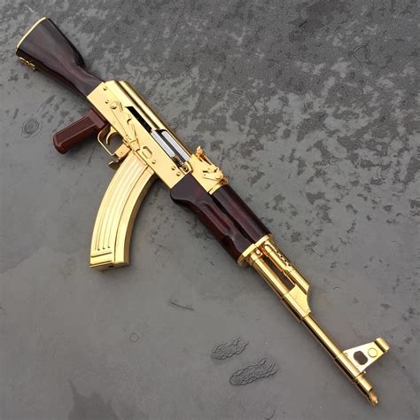 24k gold plated ak 47 rifle заказать / order. Gold plated AK47 2448x2448 OC : GunPorn