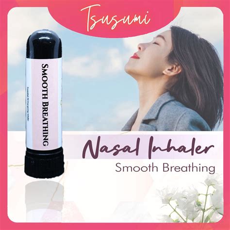 SMOOTH BREATHING Inhaler Essential Oil Nasal Asthma Relief Aromatherapy Minyak Sedut Hidung