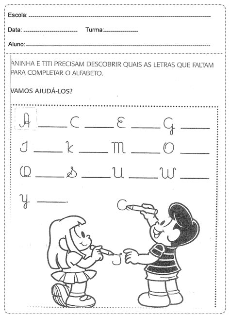 Atividades De Português 1° Ano Alfabeto Completo Atividades De