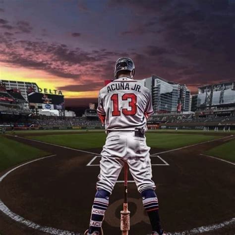 Ronald Acuña Jr Atlanta Braves Baseball Atlanta Braves Wallpaper