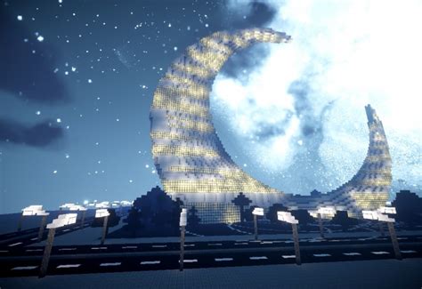 Crescent Moon Tower Dubai Minecraft Project