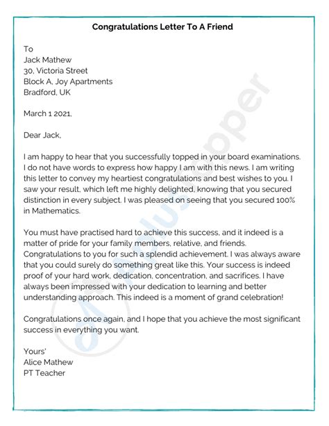 11 Sample Congratulation Letters Format Examples And How To Write