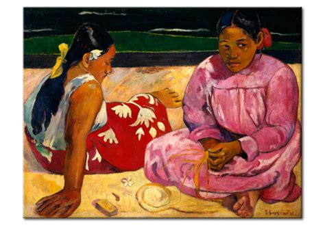 Reproduction Painting Two Tahitian Women Paul Gauguin Reproductions