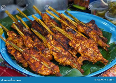 Grilled Chicken Ayam Percik Stock Image Image Of Delicious Cooking
