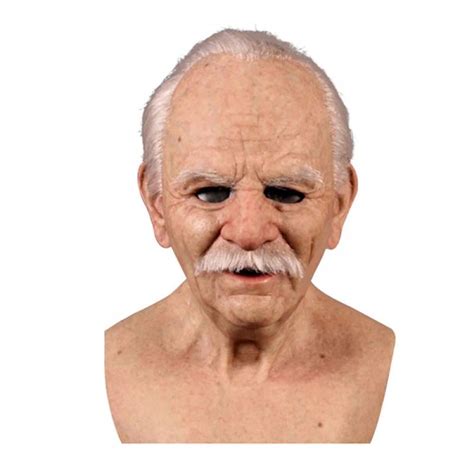 Clothing Shoes And Accessories Costume Reenactment And Theater Apparel Realistic 3d Old Man Mask