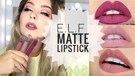 New Elf Matte Liquid Lipstick Swatches Review Liquid Lipstick