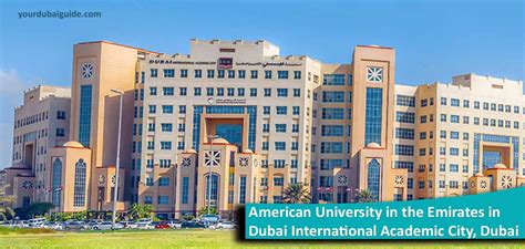 American University In The Emirates In Dubai International Academic