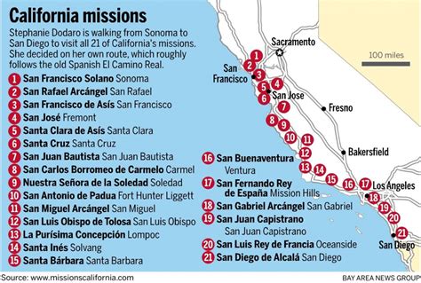 on a mission all her own she s walking california s royal road california missions map