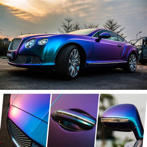 What can car wraps do for you? 1.52*18M DIY Car Body Film Wrap Vinyl Sticker Purple Blue Chameleon Automobiles Car Wrap Vinyl ...