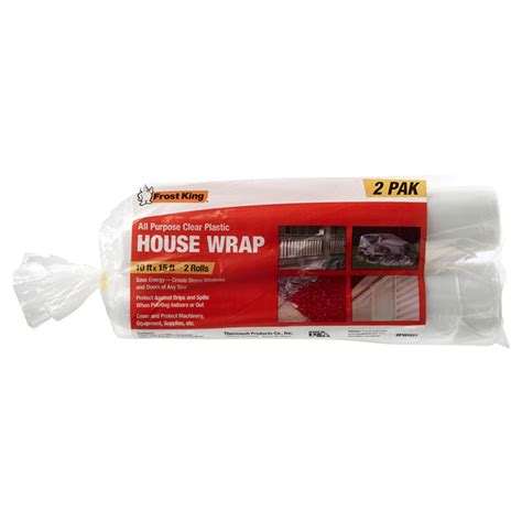 Frost King Clear Poly Sheeting 2 Pack 10 Ft X 15 Ft Garage Meijer