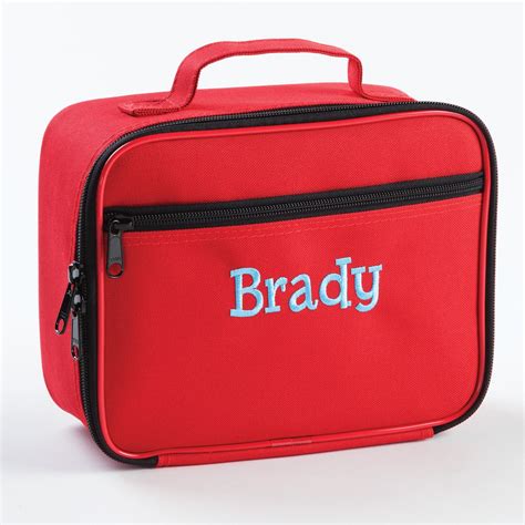 Personalized Red Lunch Bag Back To School Kids Lunch Bag Back To