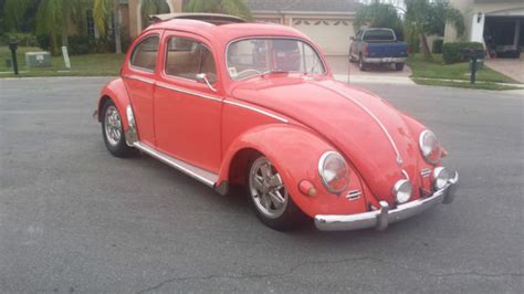 Volkswagen Beetle Classic Ragtop Sunroof 1957 Coral Reef For Sale 1 Start No Reserve 1957 Vw