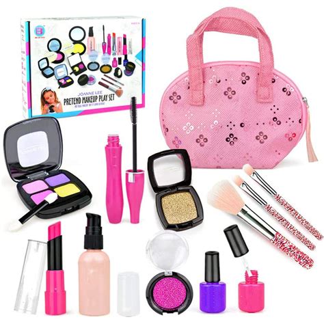 12pcs Kids Makeup Kit Toy Pretend Play Makeup Set For Little Girls