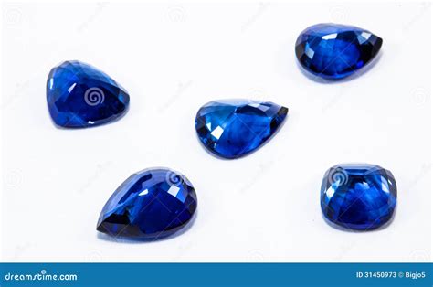 Blue Sapphires Stock Image Image Of Sapphire Mineral 31450973