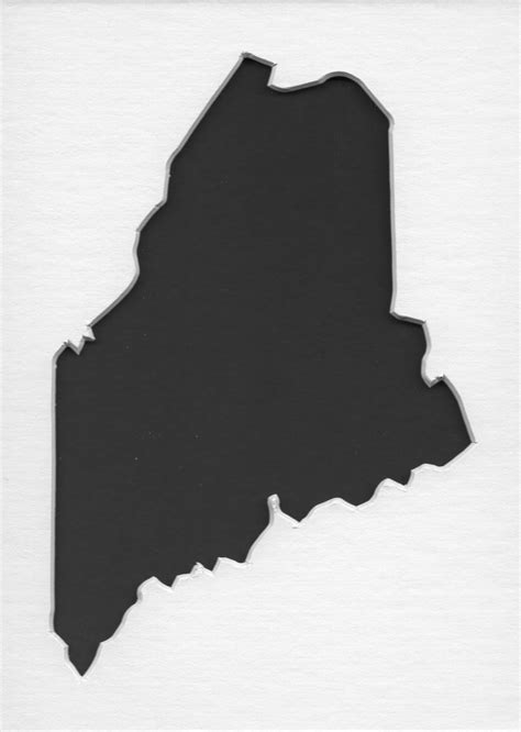 Pack Of 3 Maine State Stencils Made From 4 Ply Mat Board 5x7 4x6 And