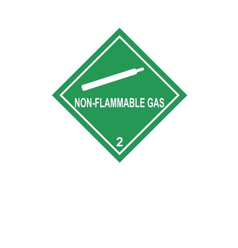 Class 2 2 Non Flammable Gas Label Gobo Trade Ltd