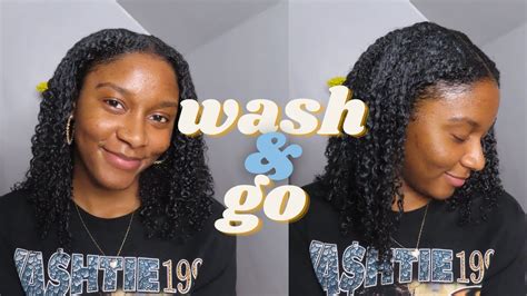 my wash and go routine for 4a 4b natural hair youtube