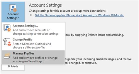 How To Delete Reset Remove Outlook Profile