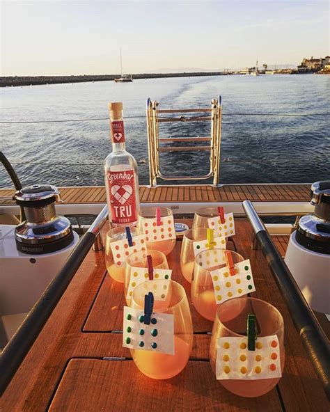 cocktails on the yacht anyone want a private sunset cruise and some custom cocktails dm me