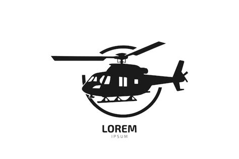 premium vector black hawk style helicopter silhouette in black isolated on white background