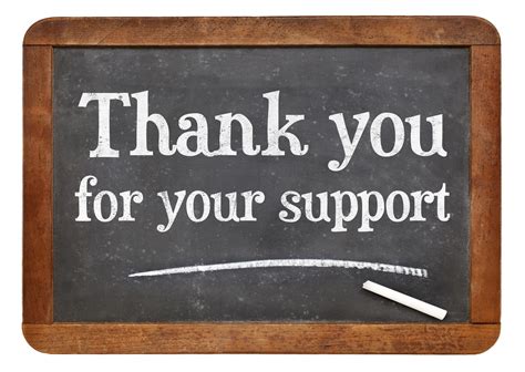 Thank You For Your Support Blackboard Sign I2b2 Transmart Foundation