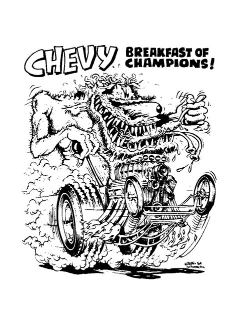 Brocklyncheese has uploaded 186 photos to flickr. Chevy Breakfast of Champions | Colorful drawings, Ed roth ...